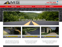 Tablet Screenshot of amsroads.com